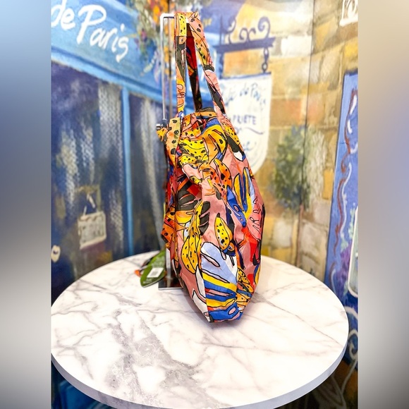 Farm Rio Banana Fruit Print Coin Pouch Tote Bag Multicolor OS NWT - Picture 5 of 9